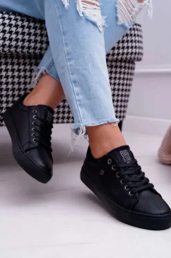 Big Star Shoes Trampki Damskie Big Star|Trampki Damskie Niskie*Damskie Trampki Big Star Czarne BB274032