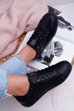 Big Star Shoes Trampki Damskie Big Star|Trampki Damskie Niskie*Damskie Trampki Big Star Czarne BB274032