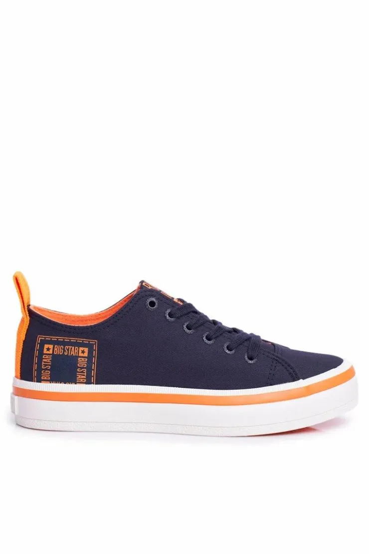 Big Star Shoes Trampki Damskie Big Star|Trampki Damskie Niskie*Damskie Trampki Big Star Granatowe FF274A070