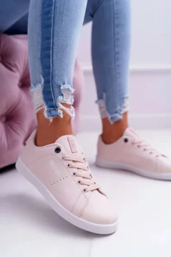 Big Star Shoes Damskie Trampki Big Star Różowe DD274216