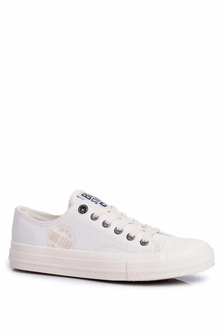 Damskie Big Star Shoes Damskie Trampki Big Star Białe FF274124