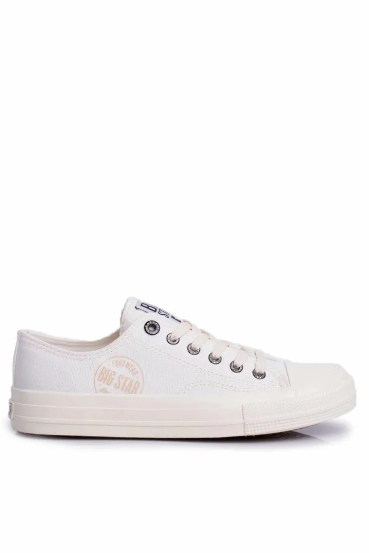 Damskie Big Star Shoes Damskie Trampki Big Star Białe FF274124