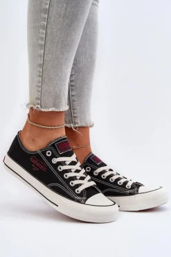 Discount Big Star Shoes Damskie Trampki Big Star NN274234 Czarne