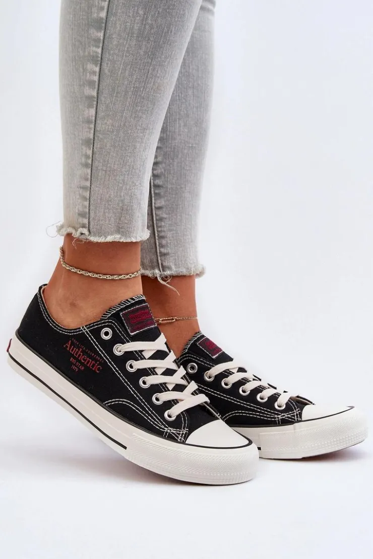 Discount Big Star Shoes Damskie Trampki Big Star NN274234 Czarne