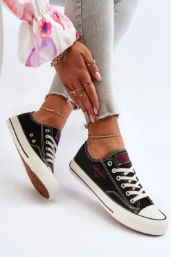 Discount Big Star Shoes Damskie Trampki Big Star NN274234 Czarne