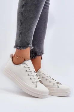 Damskie Big Star Shoes Damskie Trampki Big Star NN274850 Białe