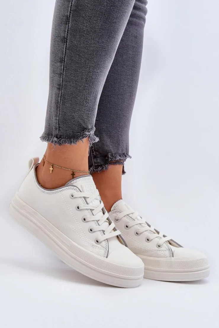 Damskie Big Star Shoes Damskie Trampki Big Star NN274850 Białe