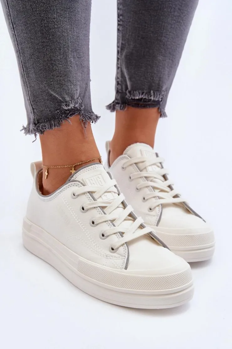 Damskie Big Star Shoes Damskie Trampki Big Star NN274850 Białe