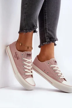 Hot Big Star Shoes Damskie Trampki Big Star NN274239 Różowe Różowy