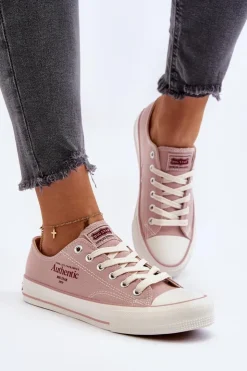 Hot Big Star Shoes Damskie Trampki Big Star NN274239 Różowe Różowy