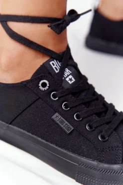 Damskie Big Star Shoes Damskie Trampki BIG STAR HH274018 Czarne