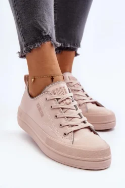 Discount Big Star Shoes Damskie Trampki Big Star NN274851 Różowe Różowy