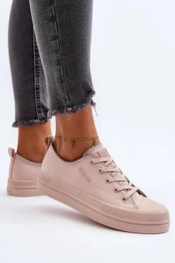 Discount Big Star Shoes Damskie Trampki Big Star NN274851 Różowe Różowy