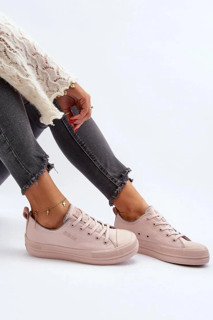 Discount Big Star Shoes Damskie Trampki Big Star NN274851 Różowe Różowy