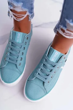 Damskie Big Star Shoes Damskie Trampki Big Star Miętowe DD274351