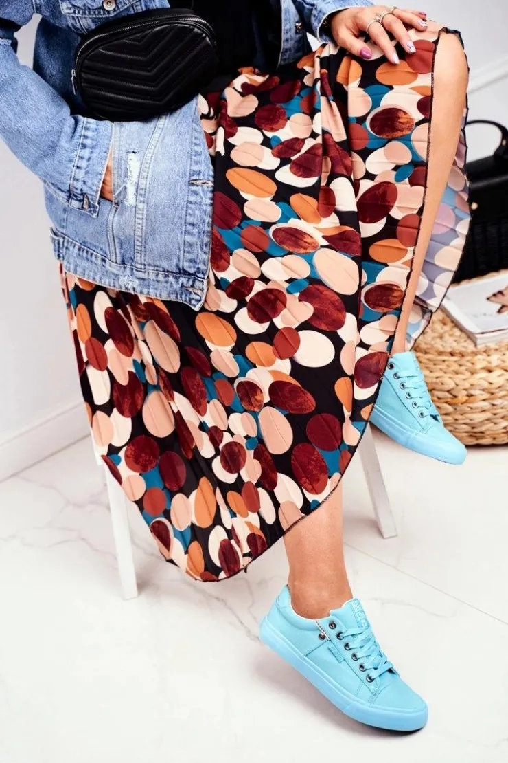 Big Star Shoes Trampki Damskie Big Star|Trampki Damskie Niskie*Damskie Trampki Big Star Turkusowe AA274512