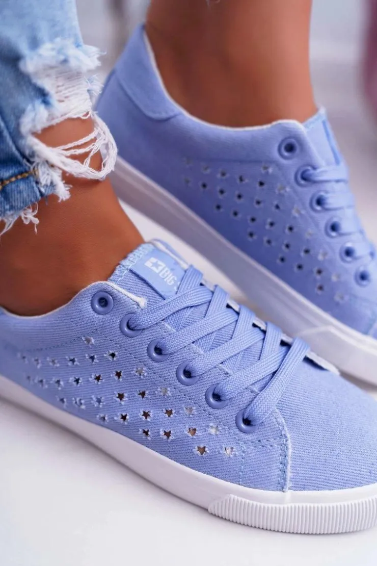 Big Star Shoes Trampki Damskie Big Star|Big Star*Damskie Trampki Big Star Niebieskie DD274047