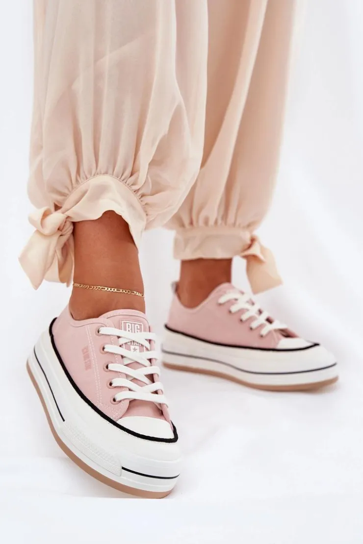 Damskie Big Star Shoes Damskie Trampki Big Star NN274207 Różowe