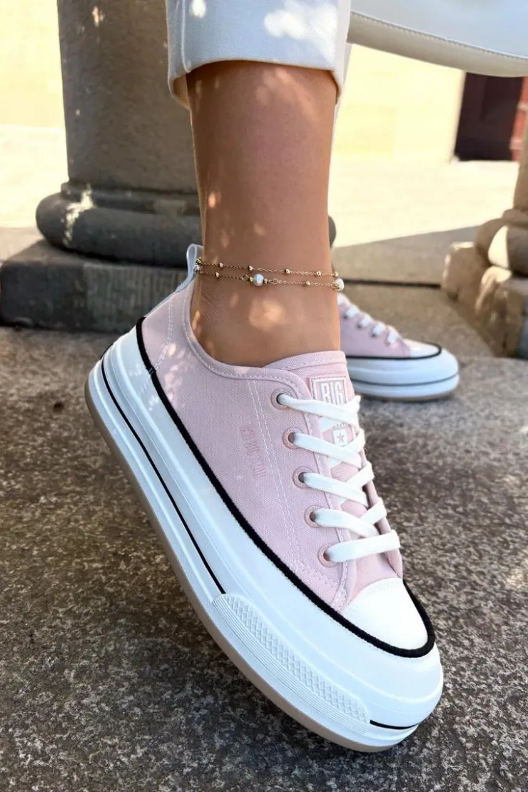 Damskie Big Star Shoes Damskie Trampki Big Star NN274207 Różowe