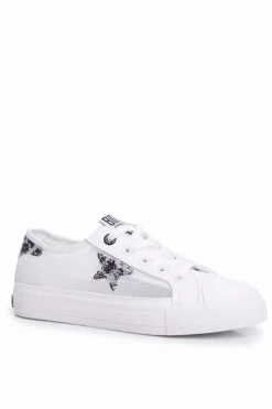 Hot Big Star Shoes Damskie Trampki Big Star Białe FF274487