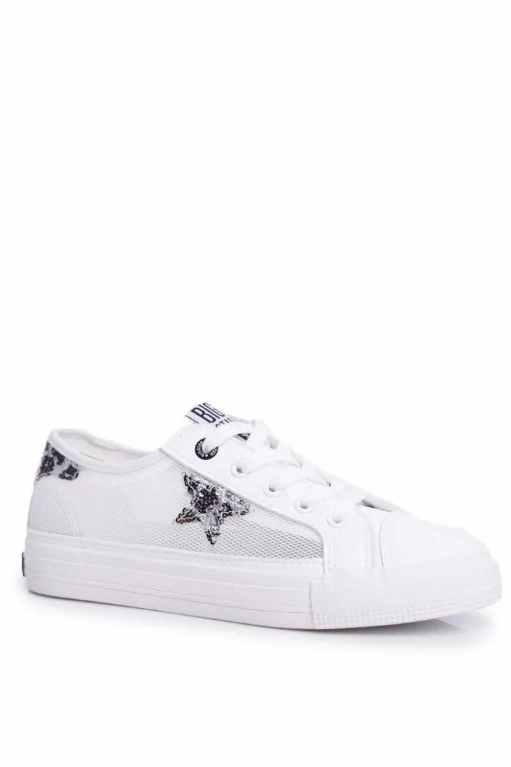 Hot Big Star Shoes Damskie Trampki Big Star Białe FF274487