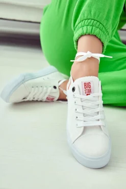 Damskie Big Star Shoes Damskie Trampki BIG STAR HH274131 Białe