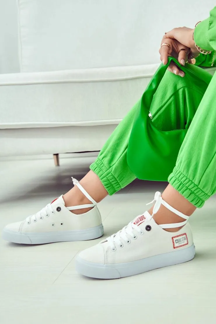 Damskie Big Star Shoes Damskie Trampki BIG STAR HH274131 Białe