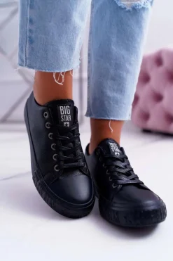 Damskie Big Star Shoes Damskie Trampki Big Star Czarne EE274247