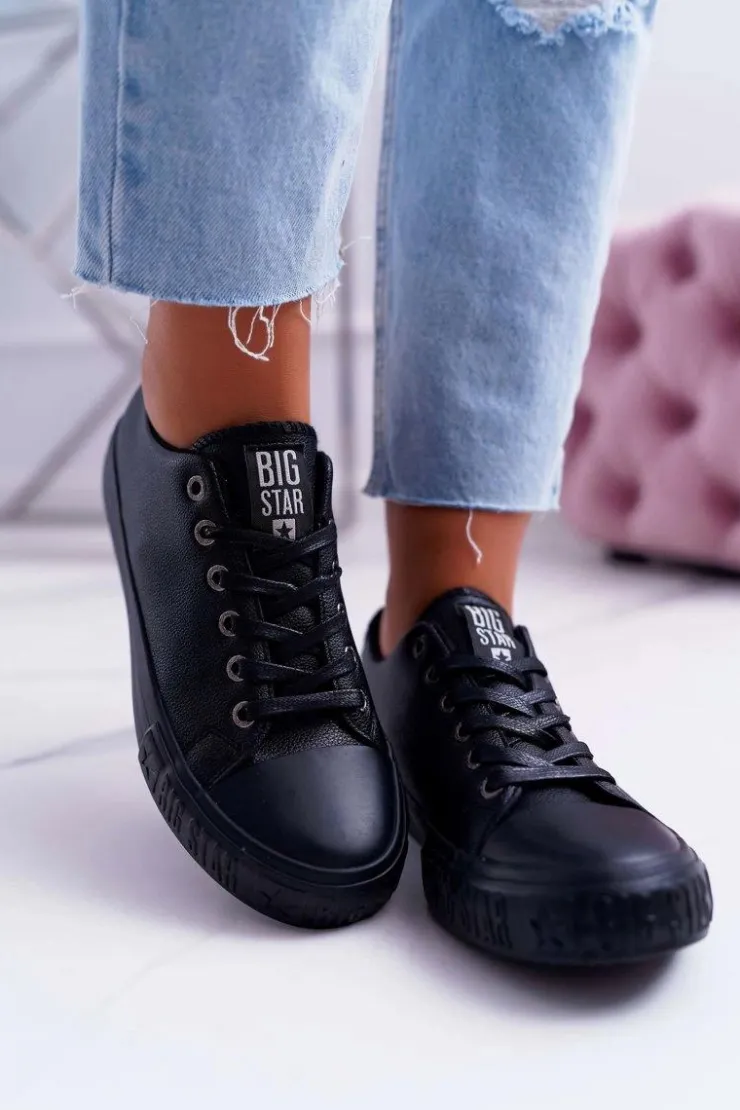 Damskie Big Star Shoes Damskie Trampki Big Star Czarne EE274247