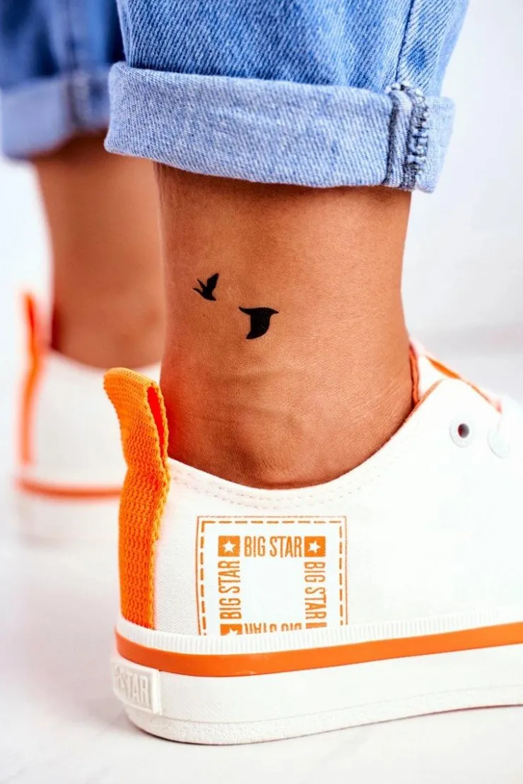 Clearance Big Star Shoes Damskie Trampki Big Star Białe FF274A065