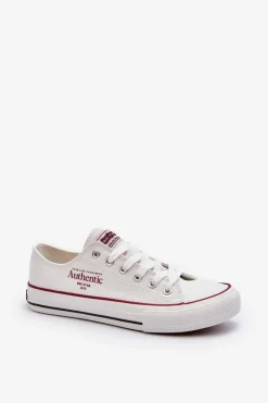 Big Star Shoes Trampki Damskie Big Star|Trampki Damskie Niskie*Damskie Trampki Big Star NN274235 Białe Biały