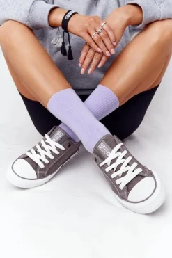 Hot Big Star Shoes Damskie Trampki BIG STAR HH274116 Szare