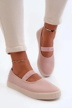 Damskie Big Star Shoes Damskie Trampki Big Star NN274606 Różowe