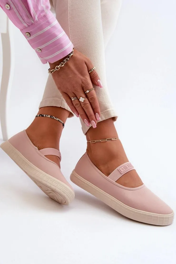 Damskie Big Star Shoes Damskie Trampki Big Star NN274606 Różowe