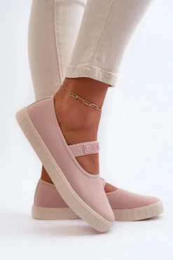 Damskie Big Star Shoes Damskie Trampki Big Star NN274606 Różowe