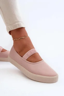 Damskie Big Star Shoes Damskie Trampki Big Star NN274606 Różowe