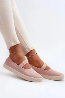 Damskie Big Star Shoes Damskie Trampki Big Star NN274606 Różowe