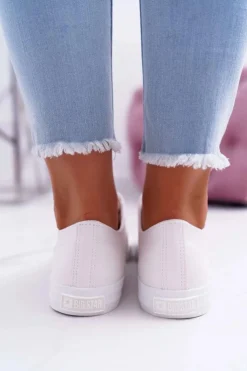 Best Big Star Shoes Damskie Trampki Big Star Białe EE274091