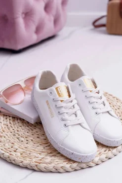 Big Star Shoes Damskie Trampki Big Star Czerwona Gwiazda Białe AA274A007