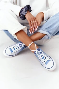 Hot Big Star Shoes Damskie Trampki BIG STAR HH274129 Ombre Granatowe