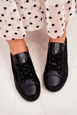 Damskie Big Star Shoes Damskie Trampki Big Star Czarne FF274489
