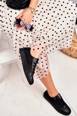 Damskie Big Star Shoes Damskie Trampki Big Star Czarne FF274489