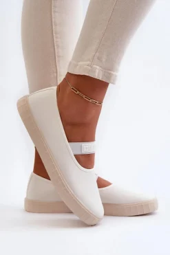 Damskie Big Star Shoes Damskie Trampki Big Star NN274601 Białe