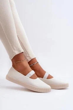 Damskie Big Star Shoes Damskie Trampki Big Star NN274601 Białe