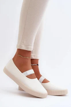 Damskie Big Star Shoes Damskie Trampki Big Star NN274601 Białe