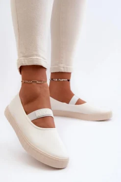 Damskie Big Star Shoes Damskie Trampki Big Star NN274601 Białe