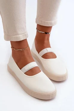 Damskie Big Star Shoes Damskie Trampki Big Star NN274601 Białe