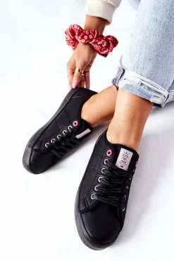 Damskie Cross Jeans Damskie Trampki II2R4003C Czarne