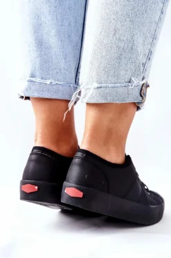 Damskie Cross Jeans Damskie Trampki II2R4003C Czarne