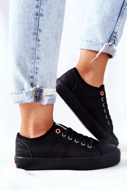 Damskie Cross Jeans Damskie Trampki II2R4003C Czarne